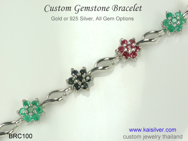 custom bracelet gold or silver