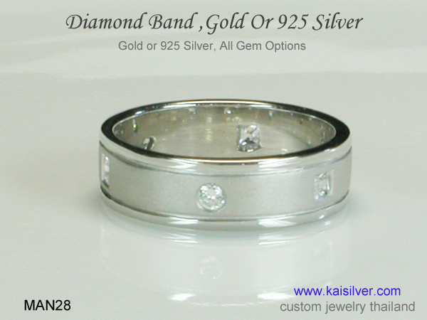 men's diamond band 