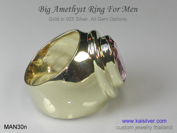 amethyst men's ring