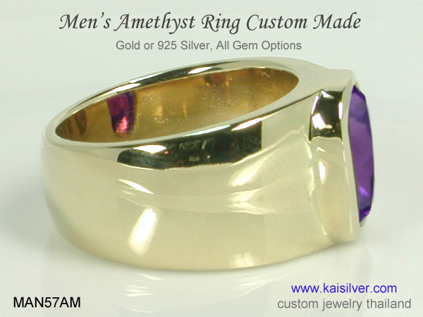 amethyst ring for men