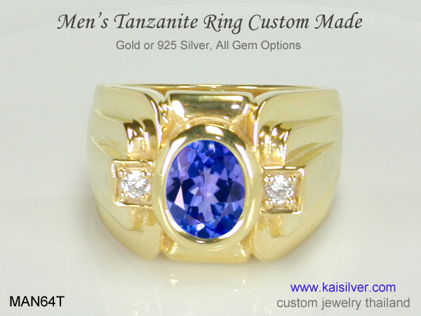 men's tanzanite ring