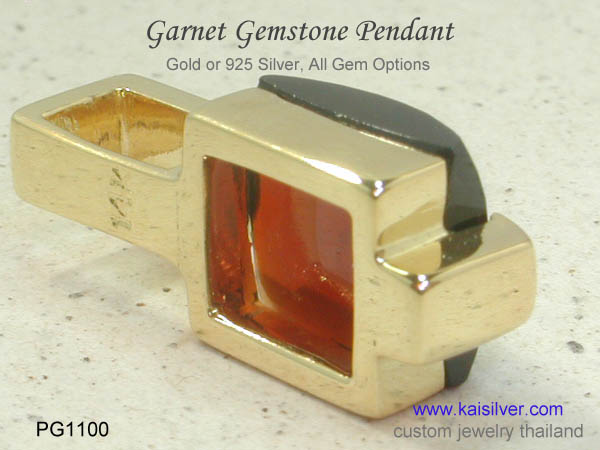 garnet pendant