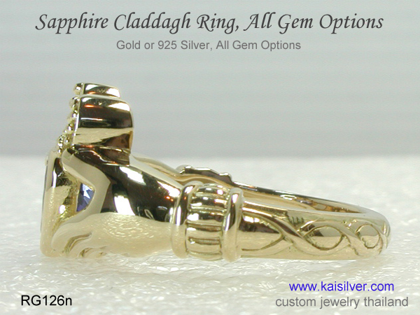 claddagh gold ring 