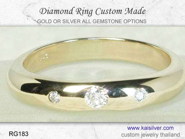 made to order ring with diamonds or gemstones