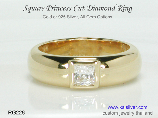 diamond band ring or gemstone