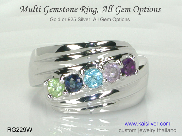birthstone ring for mother 
