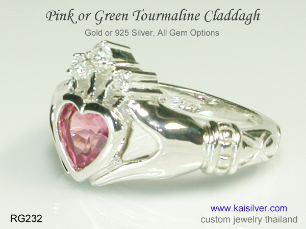 kaisilver claddagh ring