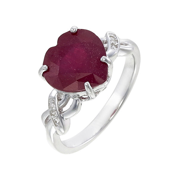 sterling silver ruby ring